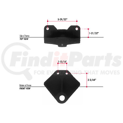 E612-55 by TRIANGLE SUSPENSION - Navistar Spring Hanger