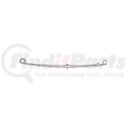 43-476 by TRIANGLE SUSPENSION - Ford - Truck, F Spr, Lvs:2 FT; OEM# E0TA5310ABA; SE Length: 23-7/8; LE Length: 28-3/8; SE End: RB155; LE End: RB155; Grading 2/700