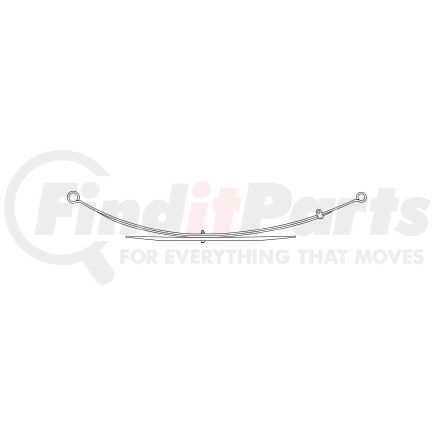 43-1071 by TRIANGLE SUSPENSION - Ford - Truck, R Spr, Lvs:2/1 ; OEM# F37A5560CC; SE Length: 25-11/16; LE Length: 30-15/16; SE End: RB159-b; LE End: RB160-b; Grading 2/323, 1/590