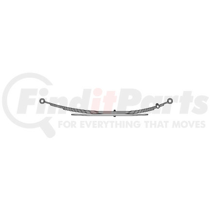 43-1157 by TRIANGLE SUSPENSION - Ford - Truck, R Spr, Lvs:3/1 ; OEM# F5UA5560SB; SE Length: 23-29/32; LE Length: 31; SE End: RB198-b; LE End: RB157-b; Grading 1/360, 1/401, 1/360, 1/662