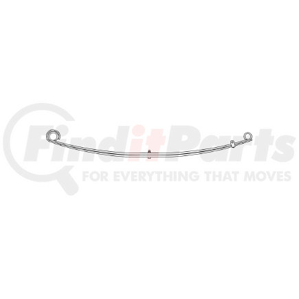 43-778 by TRIANGLE SUSPENSION - Ford - Truck, R Spr, Lvs:2 FT; OEM# F81A5310AED; SE Length: 27-1/2; LE Length: 28-1/8; SE End: RB247-b; LE End: RB248-b; Grading 2/590