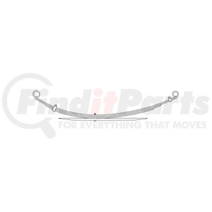 43-1263 by TRIANGLE SUSPENSION - Ford - Truck, R Spr, Lvs:4/1 ; OEM# F81A5560CD; SE Length: 25; LE Length: 33-1/4; SE End: RB245; LE End: RB244; Grading 1/360, 3/341, 1/827