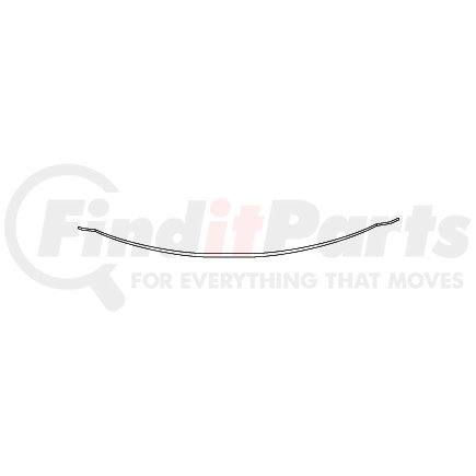 Triangle Suspension 464-TXL Suspension Spring Saddle Tapered Extra Leaf, Freightliner Front, Width: 3, SE: 28-5/8, LE: