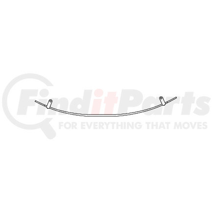550-TXL by TRIANGLE SUSPENSION - Tapered Extra Leaf, Navistar Front, Width: 4, SE: 26, LE: 30, Arch: 6; Additional Spring Capacity: 1,800 lbs.; For: 55-116, 55-130, 55-132, 55-756, 55-872, 55-900, 55-930, 55-958, 55-962, 55-1192, 55-1208