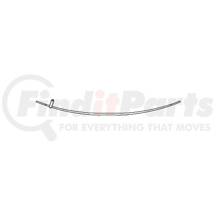552-TXL by TRIANGLE SUSPENSION - Tapered Extra Leaf, Navistar Front, Width: 4, SE: 30, LE: 30, Arch 5; Additional Spring Capacity: 2,100 lbs.; For: 55-118, 55-120, 55-144, 55-150, 55-152, 55-1176, 55-1188, 55-1190
