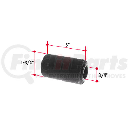 RB141 by TRIANGLE SUSPENSION - Rubber Encased Bushing