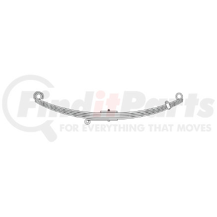 59-404 by TRIANGLE SUSPENSION - Kenworth, F Spr, Lvs:PD/4/SE FT; OEM# K2231124; SE Length: 27-3/8; LE Length: 27-3/8; SE End: TB68; LE End: TB68; Grading 1/499, 4/558, 1/499