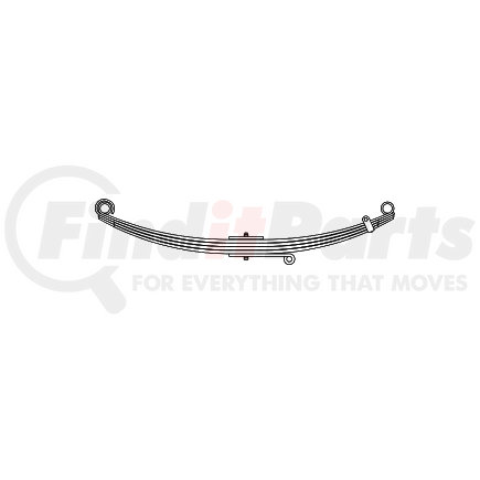 59-480 by TRIANGLE SUSPENSION - Kenworth, F Spr, Lvs: PD/4/SE, FT; OEM# K2231273C90; SE Length: 27-1/4; LE Length: 27-1/4; SE End: RB249; LE End: RB249; Grading PD/0.499, 4/0.625, SE/0.499