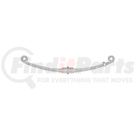Triangle Suspension 59-200 Kenworth, F Spr, Lvs:2PD/ FT; OEM# K223747; SE Length: 26-1/8; LE Length: 26-1/8; SE End: TB68; LE