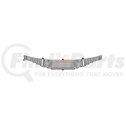 TRA2297A by TRIANGLE SUSPENSION - Trailer Spring Reyco, lvs-10