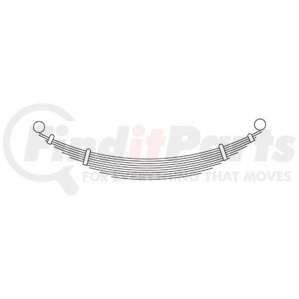 43-623HD by TRIANGLE SUSPENSION - Ford - Truck, R Spr, Heavy Duty; OEM# ; SE Length: ; LE Length: ; SE End: ; LE End: ; Grading