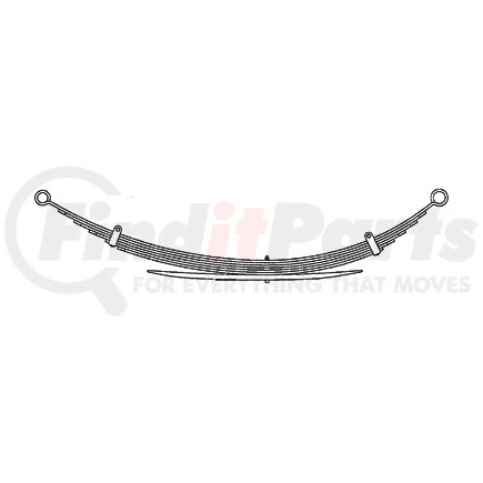 43-695HD by TRIANGLE SUSPENSION - Ford - Truck, R Spr, Heavy Duty; OEM# ; SE Length: ; LE Length: ; SE End: ; LE End: ; Grading
