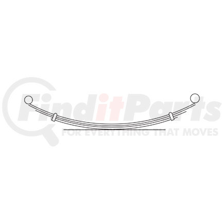 43-713HD by TRIANGLE SUSPENSION - Ford - Truck, R Spr, Heavy Duty; OEM# ; SE Length: ; LE Length: ; SE End: ; LE End: ; Grading