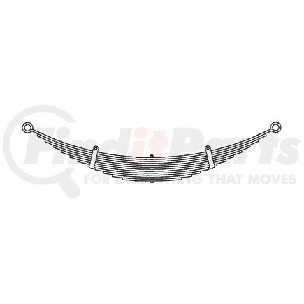 43-721HD by TRIANGLE SUSPENSION - Ford - Truck, R Spr, Heavy Duty; OEM# ; SE Length: ; LE Length: ; SE End: ; LE End: ; Grading