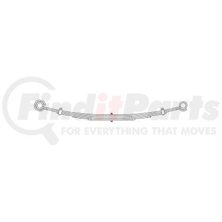 55-1164HD by TRIANGLE SUSPENSION - International - Navistar, F Spr, ; OEM# ; SE Length: 25; LE Length: 25; SE End: RB75-b; LE End: RB75-b; Grading