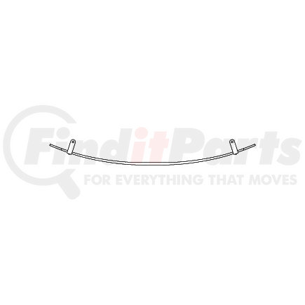 960-TXL by TRIANGLE SUSPENSION - Tapered Extra Leaf, Volvo Front, Width: 4, SE: 27-1/4, LE: 27-1/4, Arch: 4-3/4; Additional Spring Capacity: 1,800 lbs.; For: 96-164,96-176,96-848,96-884,96-926,96-928,96-930,96-954,96-956,96-958,96-960,96-970,96-982,96-990,96-994,96-996,96-1290