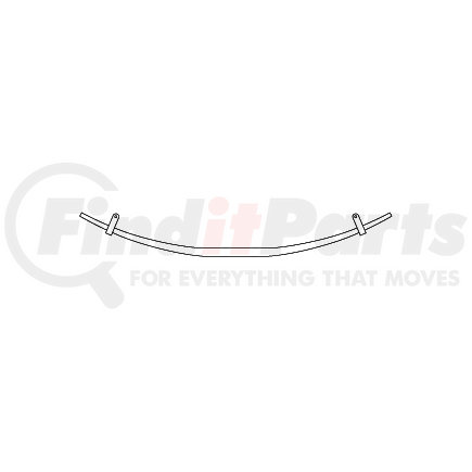 223-TXL by TRIANGLE SUSPENSION - Tapered Extra Leaf, Chevy Rear, Width: 3, SE: 31-3/4, LE: 31-3/4, Arch: 2-3/8, Added Spring Capacity: 1,500 Lbs., For 22-921, 22-963, 22-991