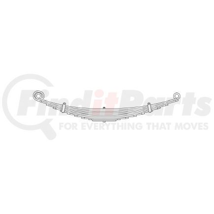 46-1238 by TRIANGLE SUSPENSION - Freightliner, F Spr, Lvs:10 ; OEM# A1613520; SE Length: 26-1/16; LE Length: 28-11/16; SE End: RNK; LE End: RNK; Grading 2/527, 6/499, 2/401