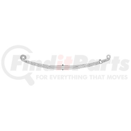 Triangle Suspension 46-1426 Freightliner, F Spr, Lvs:3 FT; OEM# A1613977000; SE Length: 26; LE Length: 30; SE End: RNK; LE