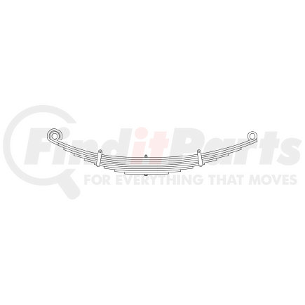 46-1398 by TRIANGLE SUSPENSION - Freightliner, F Spr, Lvs:8 ; OEM# A1613982000; SE Length: 26; LE Length: 30; SE End: RNK; LE End: RNK; Grading 8/558