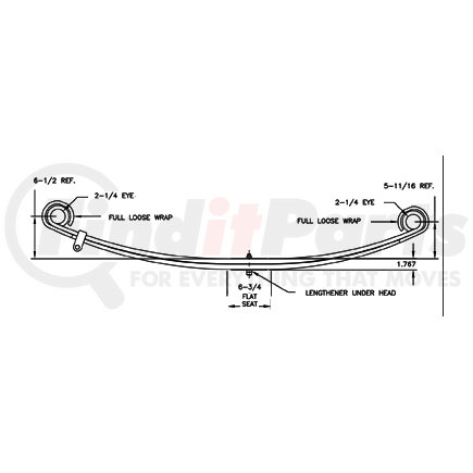 46-1434 by TRIANGLE SUSPENSION - Freightliner F Spr Lvs:2 FT