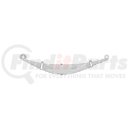 43-698HD by TRIANGLE SUSPENSION - Ford -Truck Front R Spr, Heavy Duty; OEM# A1616386000; SE Length: 25; LE Length: 29; SE End: RNK; LE End: RNK; Grading 2/558 9/499 WDG