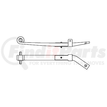 46-1347 by TRIANGLE SUSPENSION - Frtlnr R Spr Lvs: 1 RH Air Beam HB