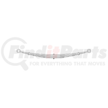 46-1285 by TRIANGLE SUSPENSION - Freightliner, R Spr, Lvs:6 ; OEM# A1617175000; SE Length: 28; LE Length: 28; SE End: RB135-b; LE End: RB135-b; Grading 6/473