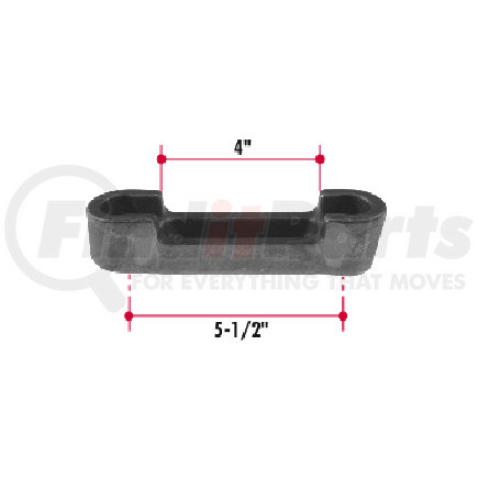 E158-43 by TRIANGLE SUSPENSION - Ford Bottom U-Bolt Plate