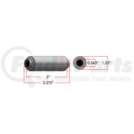 RB102 by TRIANGLE SUSPENSION - Rubber Encased Bushing