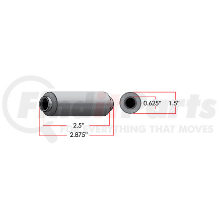 Triangle Suspension RB111 Body Mount Bushing Assembly Rubber Encased Bushing