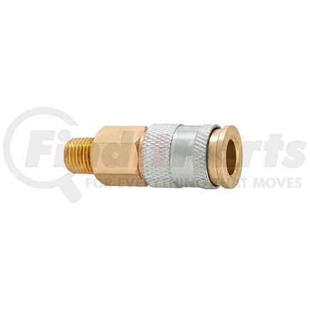 C91 by PLEWS - Coupler, Brass, 1/4" HI FLO/HVLP, 1/4" MNPT