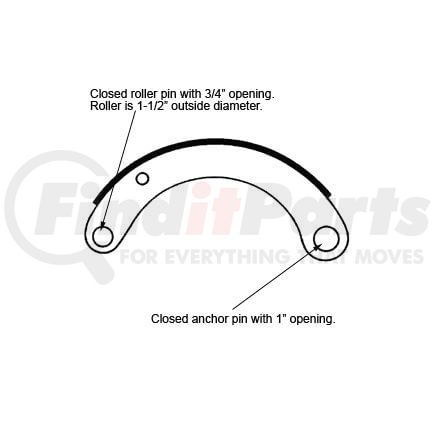Haldex GZ4591SFTR Light Bar Brake Shoe