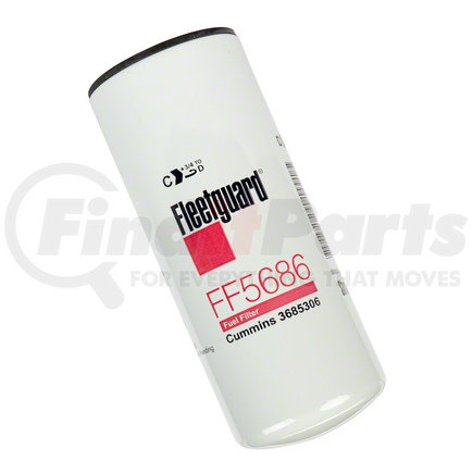 FF5686 by FLEETGUARD - Fuel Filter - 11.71 in. Height