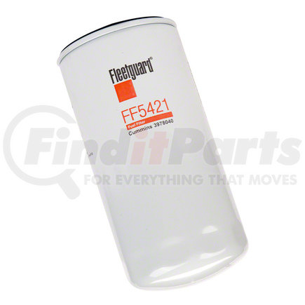 FF5421 by FLEETGUARD - Fuel Filter - StrataPore Media, 7.58 in. Height, Cummins 4897897