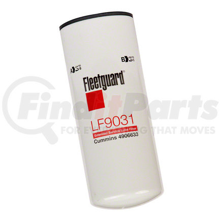 LF9031 by FLEETGUARD - Engine Oil Filter - 11.81 in. Height, 4.67 in. (Largest OD), StrataPore Media