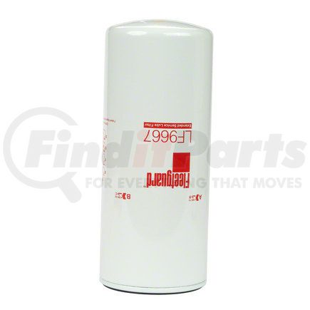 LF9667 by FLEETGUARD - Engine Oil Filter - 10.39 in. Height, 4.24 in. (Largest OD), StrataPore Media