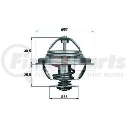 TX27-80D by HELLA - THERMOSTAT INSERT BM