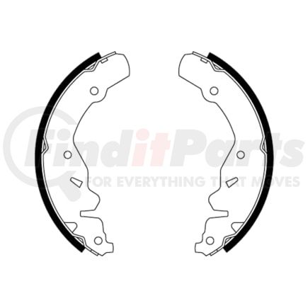355000481 by HELLA - Drum Brake Shoe
