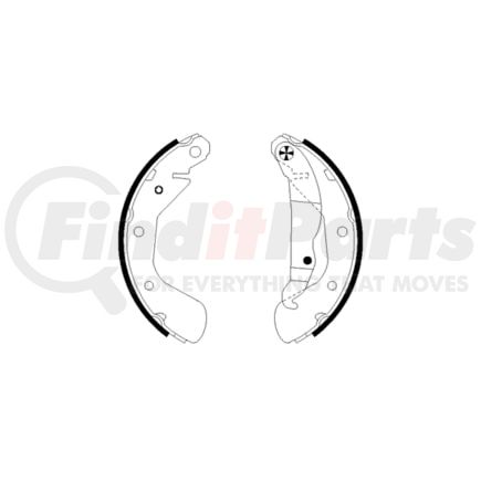 HELLA 355002471 Drum Brake Shoe Drum Brake Shoe