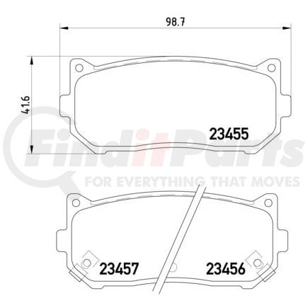 355009341 by HELLA - Disc Brake Pad Set