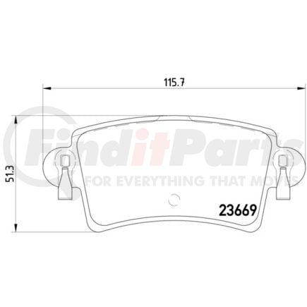355009421 by HELLA - Disc Brake Pad Set