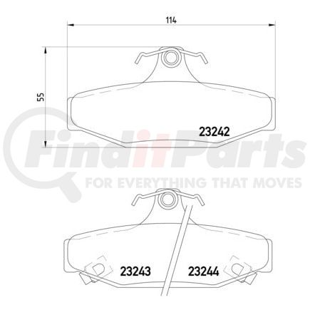 355009571 by HELLA - Disc Brake Pad Set
