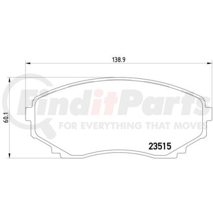 355009641 by HELLA - Disc Brake Pad Set