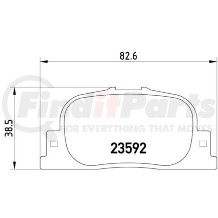 355010001 by HELLA - Disc Brake Pad Set