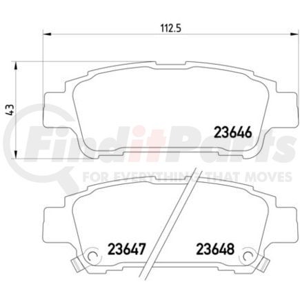 355010311 by HELLA - Brake Pad