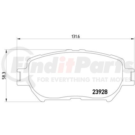 355010431 by HELLA - Brake Pad