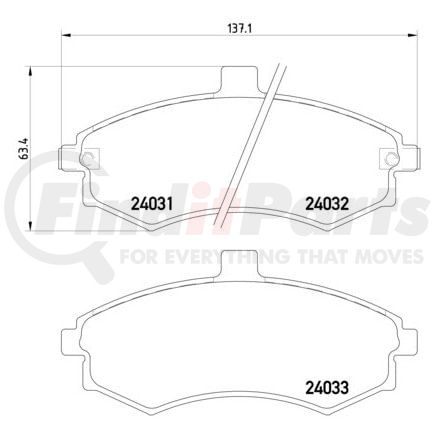 355010481 by HELLA - Disc Brake Pad Set