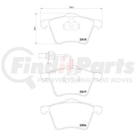 HELLA 355010631 Disc Brake Pad Set Disc Brake Pad Set