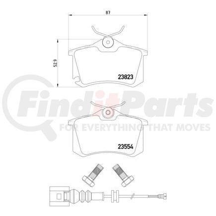355010781 by HELLA - Disc Brake Pad Set